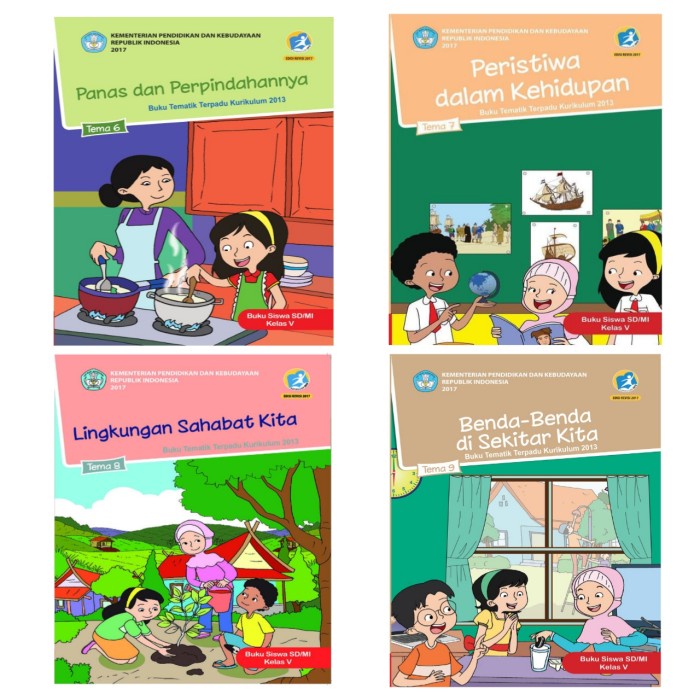 

❤BISA COD❤ buku tematik kelas 5 tema 6 ,7,8,9 semester 2