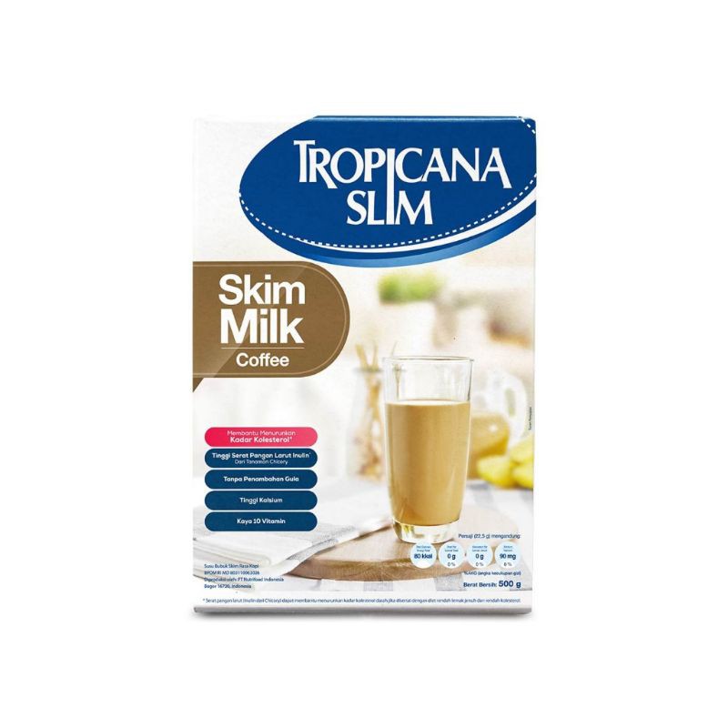 

TROPICANA SLIM SKIM MILK COFFEE 500 G SUSU SKIM RASA KOPI