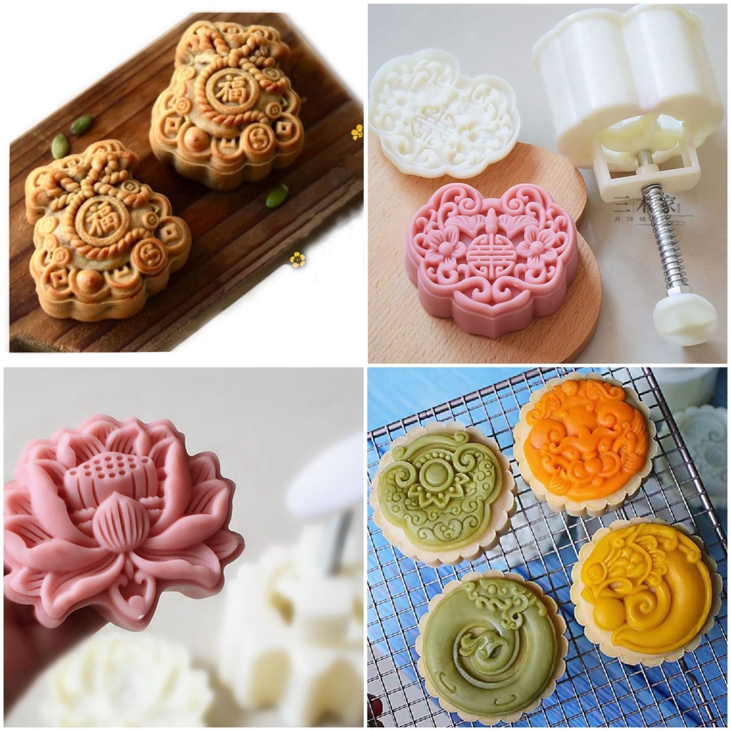 Cetakan Kue Bulan Moon Cake MoonCake Press Mold 150gr Cetakan Nastar 1