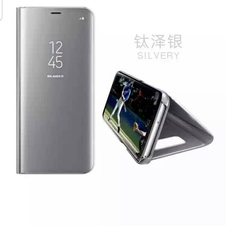 VIVO Y50 Y30 Y30i CASE CLEAR VIEW FLIP STANDING MIRROR CASE HARDCASE COVER PELINDUNG BELAKANG CASING KACA