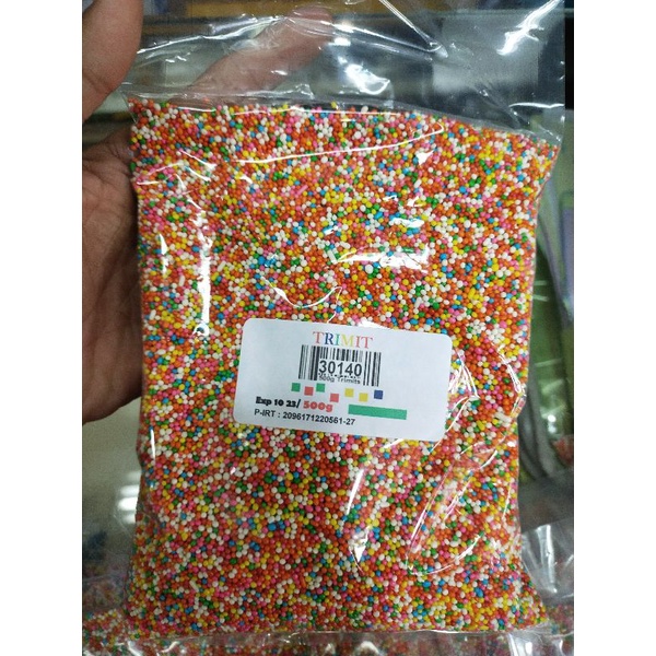 

Trimit - Sprinkle - Sprinkles 500gr warna warni - Hiasan Kue