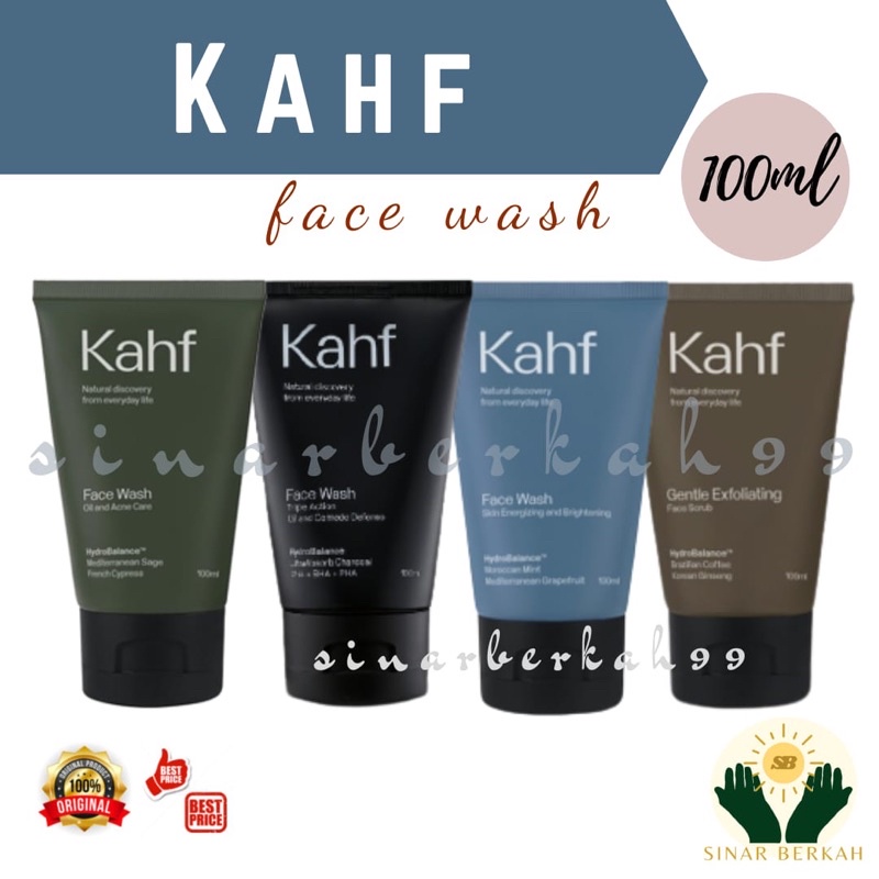 Jual Kahf Face Wash 100 ML All Varian Shopee Indonesia