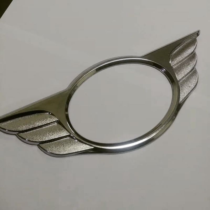RING LOGO EMBLEM TOYOTA AGYA / WIGO BELAKANG BAGASI MODEL SAYAP BURUNG CROME CHROME-2