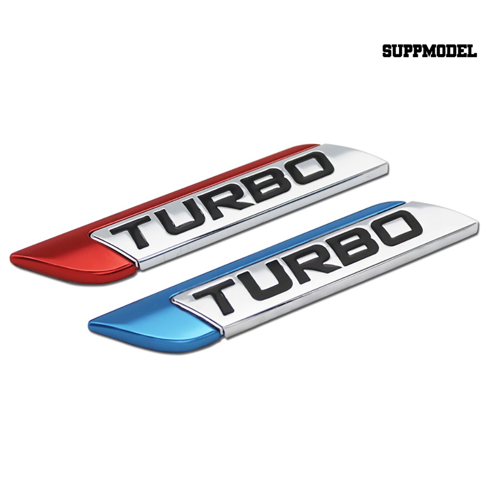 Supmodel 3D Metal TURBO Turbocharged Car Sticker Logo Emblem Badge Car Styling Decals