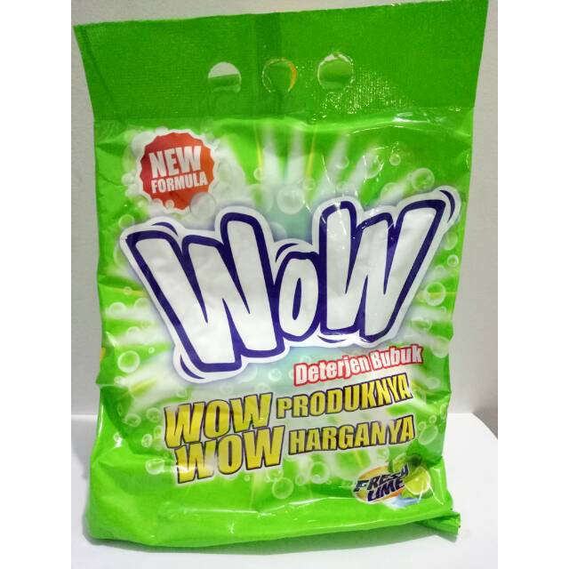 WOW 2000 Detergen Sabun Cuci Baju Fresh Lime 700gr – Hijau