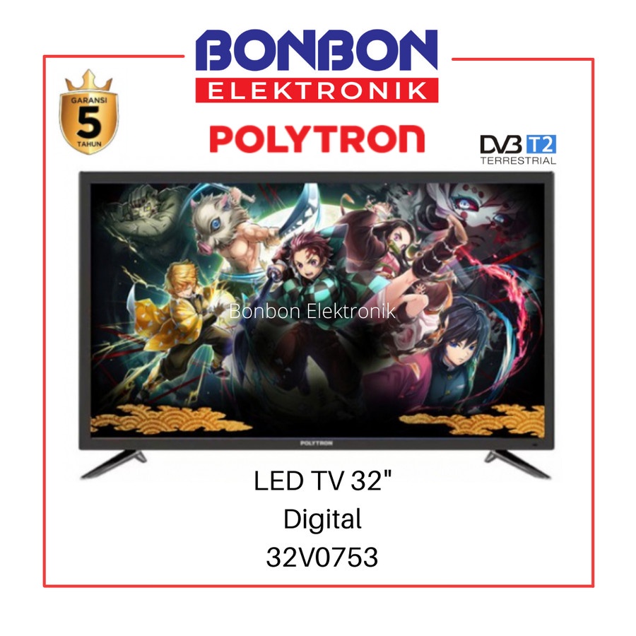 Polytron LED Digital TV 32 Inch PLD 32V0753 HD