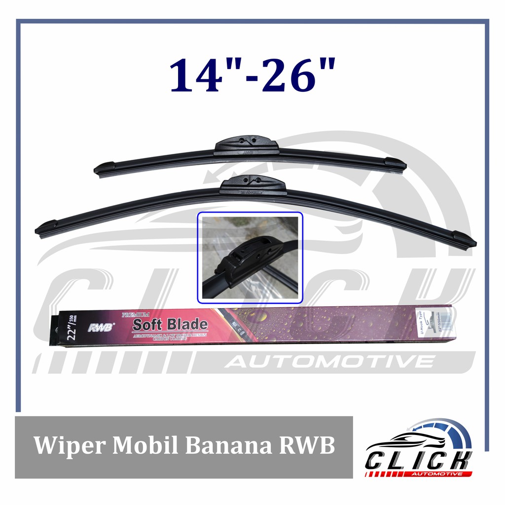 Wiper Mobil Banana RWB / Wiper Mobil Banana Frameless RWB Original