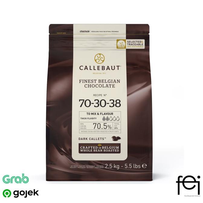

Callebaut dark chocolate couverture 70,5%, | REPACK 1 kg ---NEW---