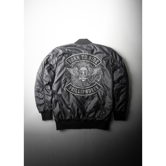 JAKET BOMBER MOTOR PHILLIP WORKS RIDE TO BORN