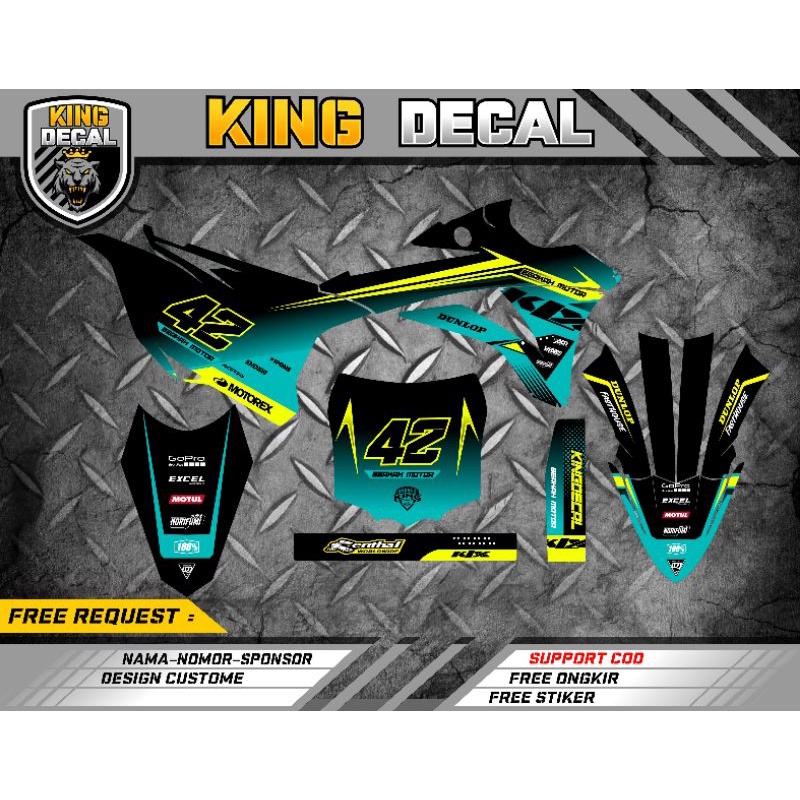 DECAL KX 85 FULL BODY DECAL KX 85 BEBEK STANDAR