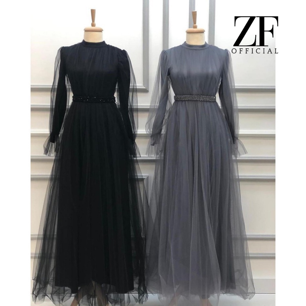 Dress Tile Wanita Muslimah Andini Dress Furing