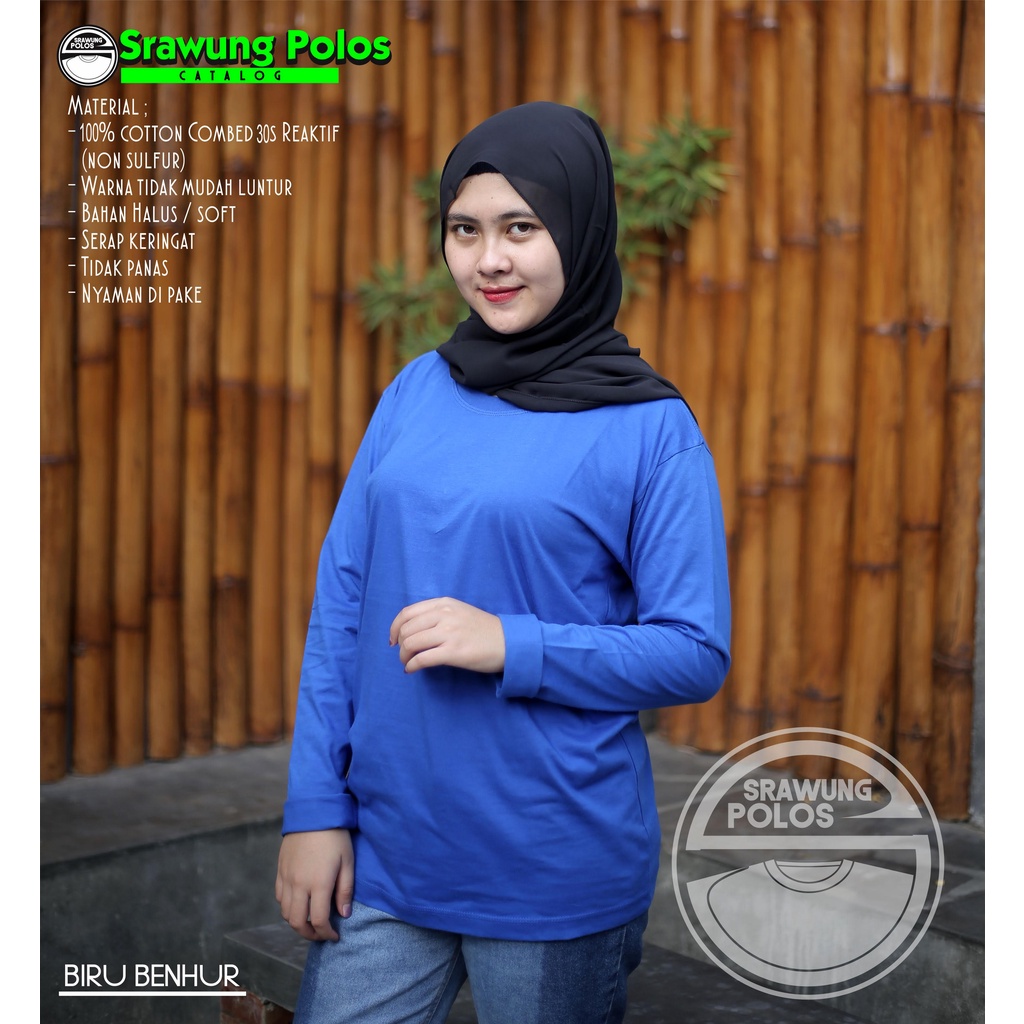 Kaos Polos Premium (Warna Biru Benhur)