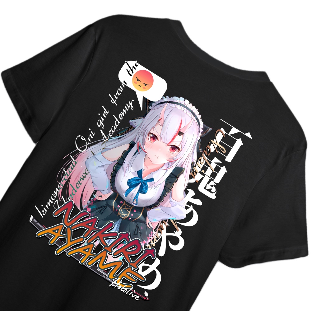 KAOS NAKIRI AYAME HOLOLIVE -  T-SHIRT DESIGN VTUBER NAKIRI AYAME ALTERNATE