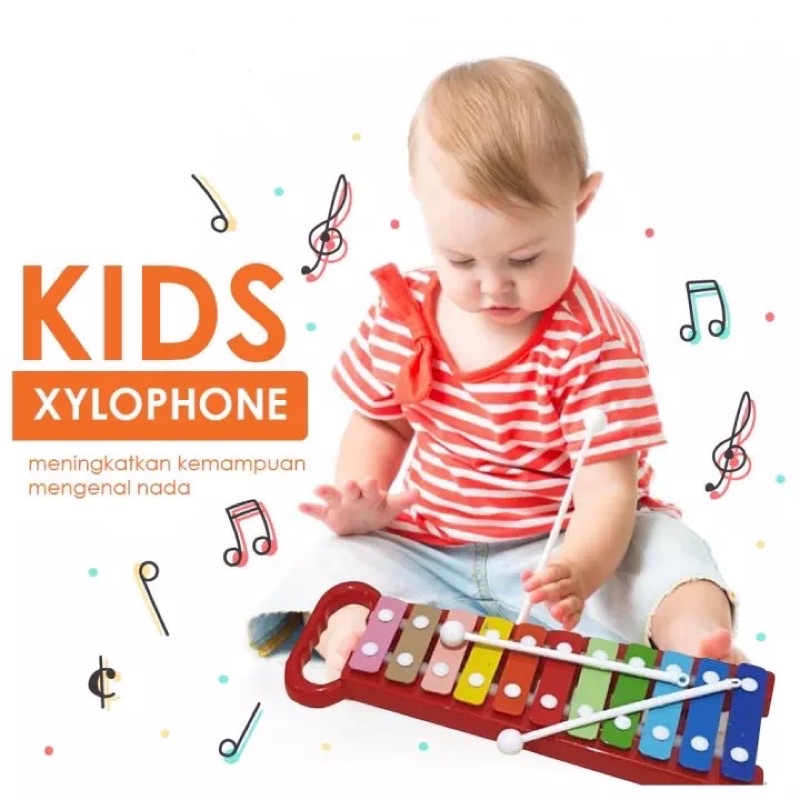 mainan musik xylophone angklung funny afun mainan alat musik xylophon