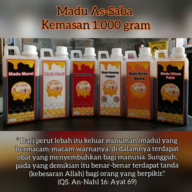 

MADU MURNI AS-SABA KEMASAN 1Kg