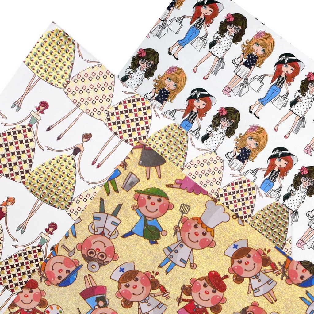 

W! Accessories Kertas Kado / Wrapping Paper Gold Girl (1pc) 60411901