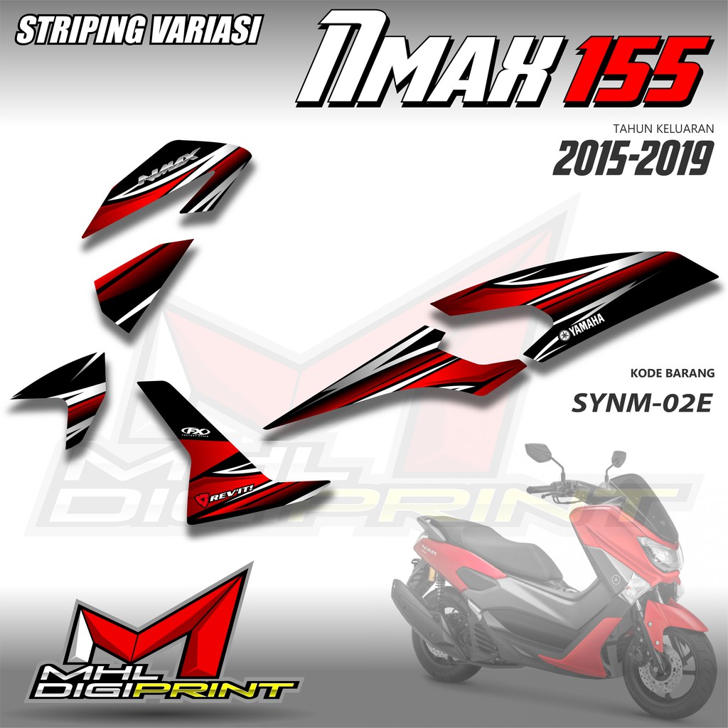 STRIPING VARIASI NMAX 155 GENERASI PERTAMA -  STIKER NMAX OLD - SYNM 02