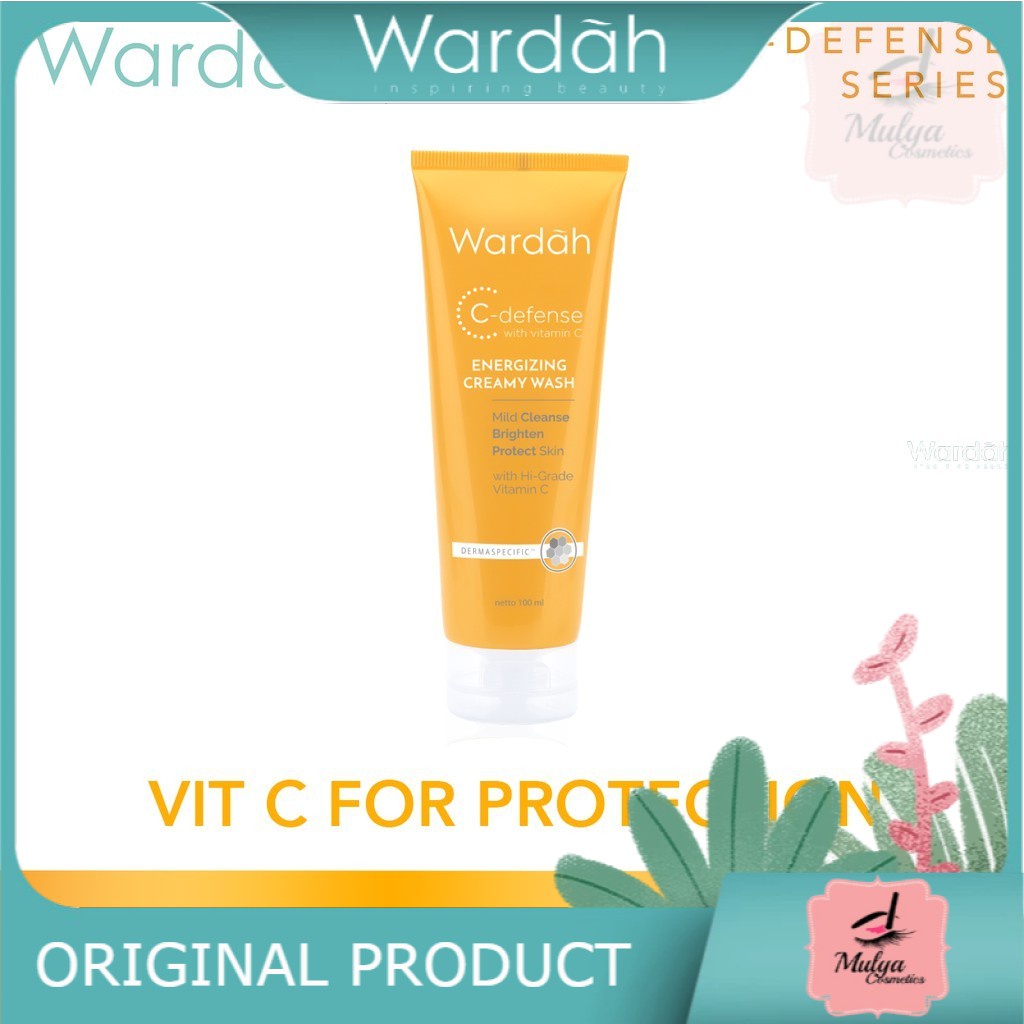 WARDAH C-DEFENSE ENERGIZING CREAMY WASH 100/50 ML