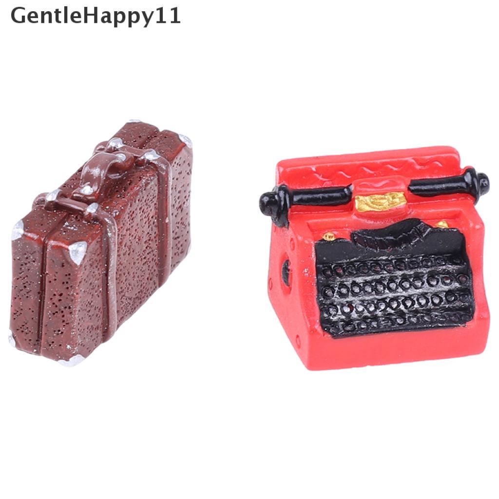 Gentlehappy Miniatur Furnitur Rumah Boneka Diy Gaya Retro