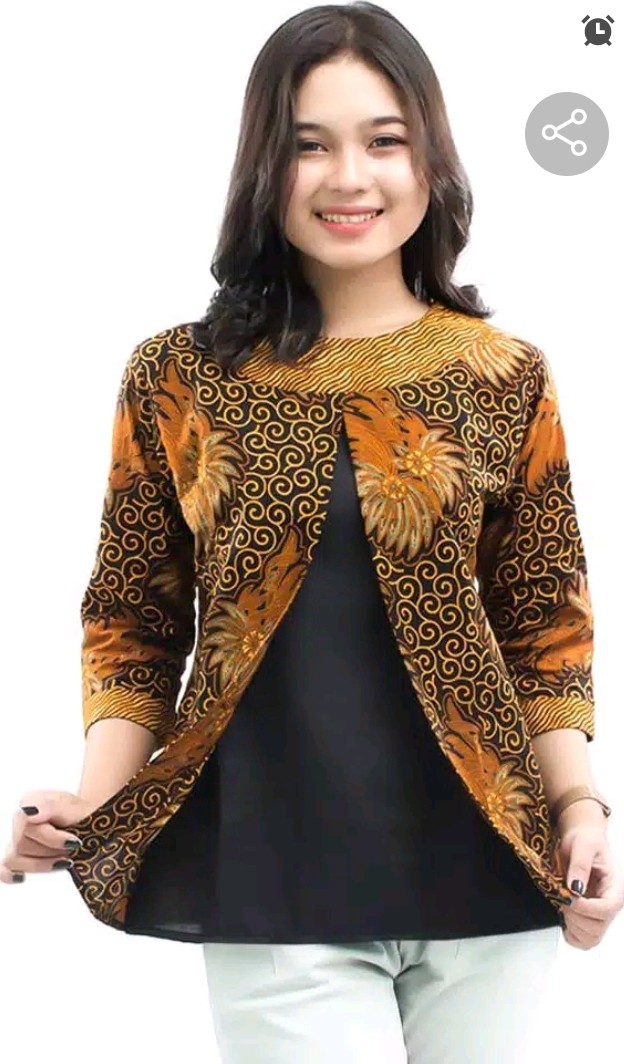 Atasna Batik Wanita Ppbtk07 Modern Batik Cassual Atasanbatik Wanitabatik /atasanwanita/atasanbatik