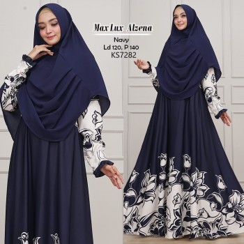 alzena gamis syari maxmara HQ ld 110 pb 140 fit xl