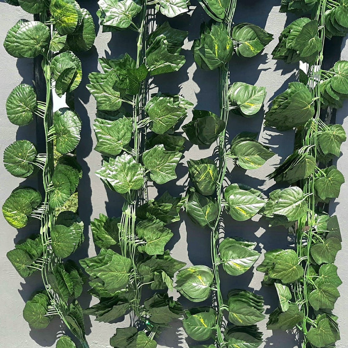 Artificial daun hias hiasan pelaminan hiasan dinding hiasan pagar daun sintetis