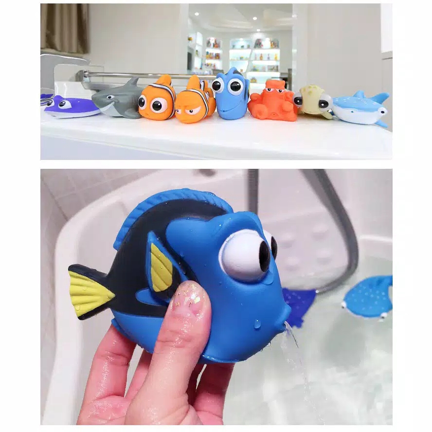 MMTOYS CM-M1 Mainan Mandi Anak Bayi Mainan Karet Ikan Semprot Tembak Air Baby Bath Mainan Edukasi-5