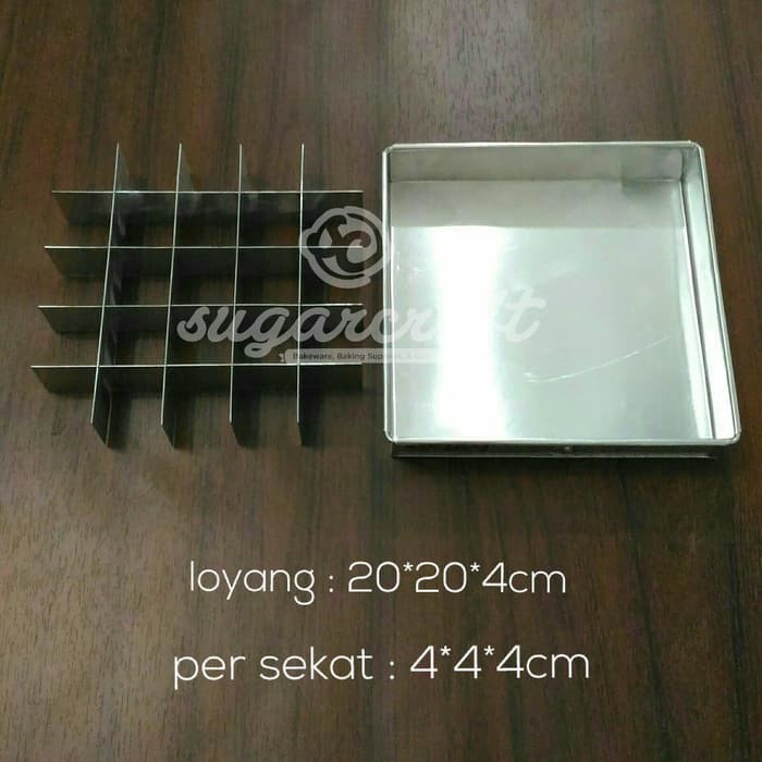 Loyang sekat 20cm / loyang cake potong