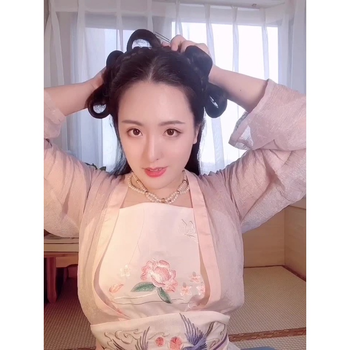 HPHF jepitan hair clip rambut palsu hanfu bando