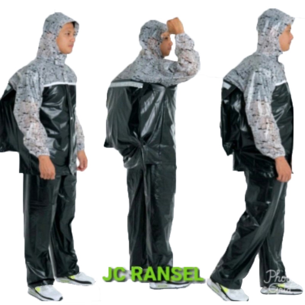Jas Hujan Setelan Jaket Celana Dewasa Ransel Backpack - JC RANSEL IBEX