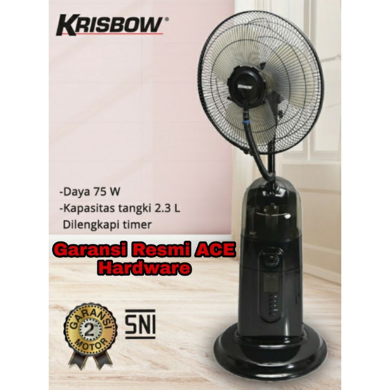 Kipas Angin Uap 2,3 L Krisbow - Misty Fan Hitam 1170x400mm Garansi Resmi Ace