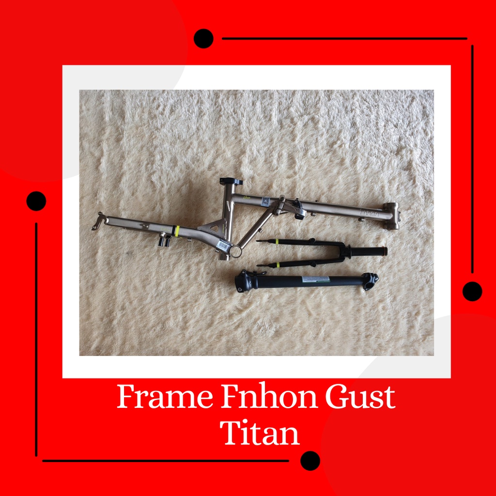 Frame set fnhon Gust Titan 20 inch V brake Gust Titanium 20&quot; titan 20inch not Blast Storm