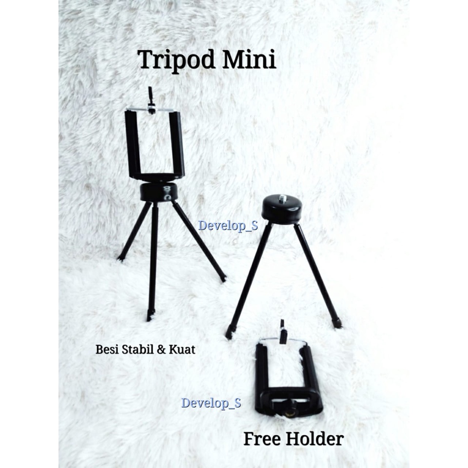 Tripod Mini Besi Stabil Dan Kuat Camera Hp
