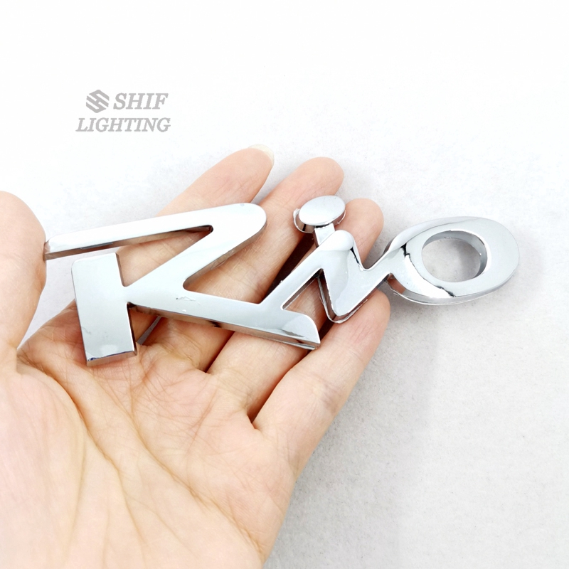 1Pc Stiker Emblem / Badge Bahan ABS Warna Krom untuk KIA Rio