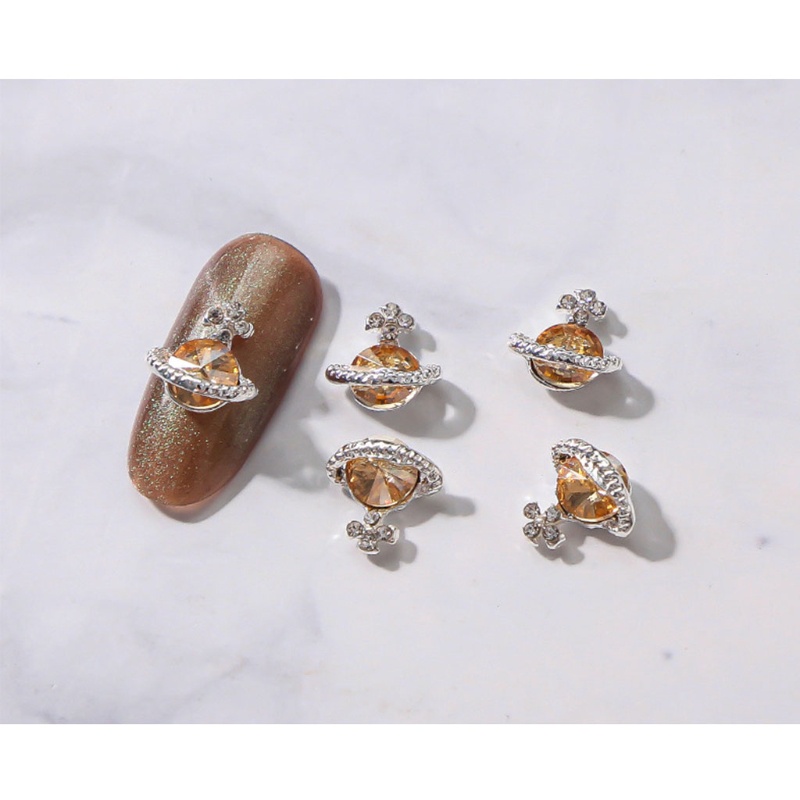 Siy Hiasan Bungaplanet 3d Bentuk Saturnus Untuk Dekorasi Nail Art