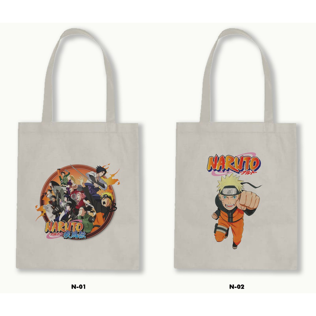 TOTE BAG BLACU  - NARUTO