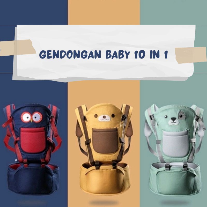 GENDONGAN BABY 10 IN 1 / BABY HIPSEAT / GENDONGAN BAYI MULTIFUNGSI