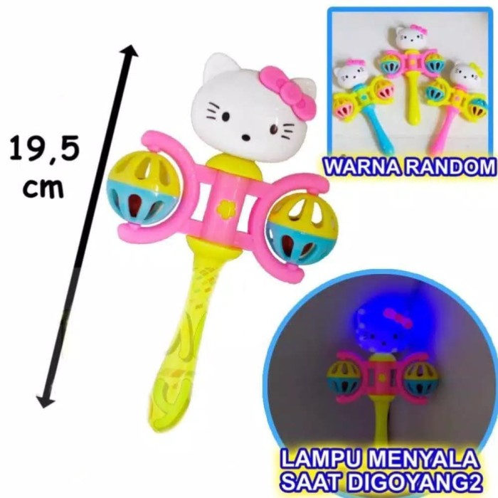 Mainan Anak bayi kerincigan lucu hello Kitty / mainan bayi hello kitty shaker