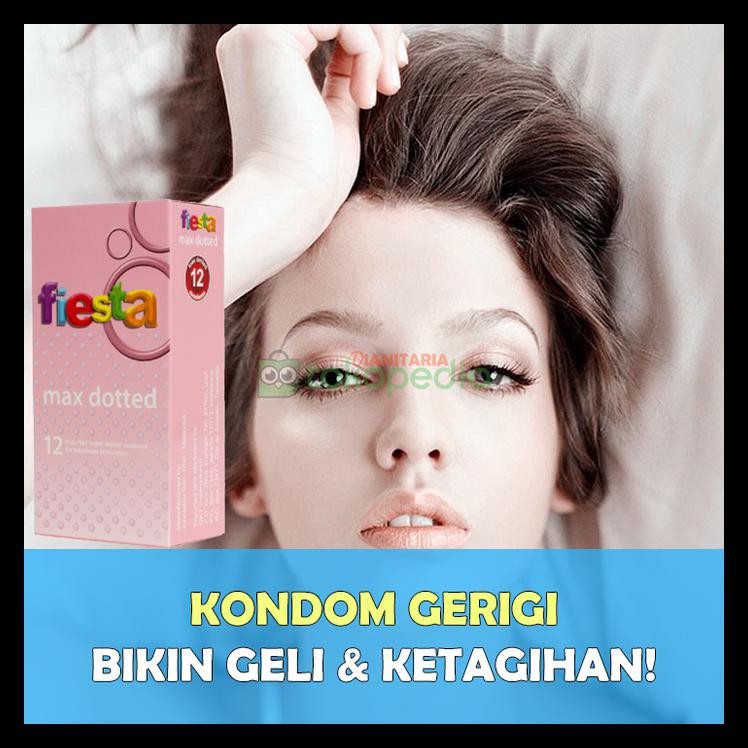 Bayar Ditempat Fiesta Max Dotted - Isi 12 Kondom Fiesta Gerigi Besar (Bergerigi) ORIGINAL
