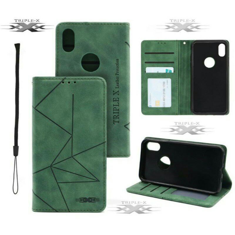 Case Realme C20 C21 C21Y C25 GT Master Narzo 30A Narzo 50A Magnet Flip Cover PU Leater Magnet