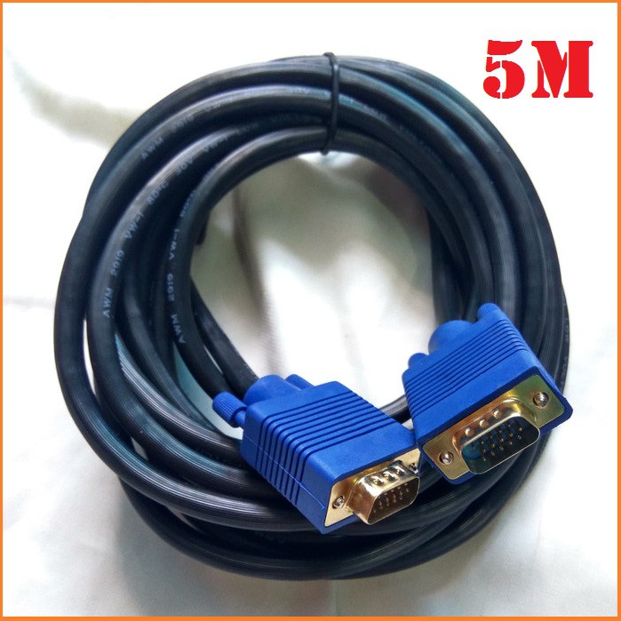 KABEL VGA 5M HIGH QUALITY GOLD PLATED