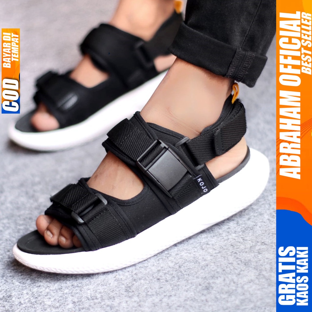 ABRAHAM Sandal Gunung Pria Casual Travelling Pria Hitam