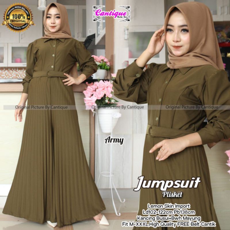 jumpsuit plisket , jumpsuit jumbo , jumpsuit muslim