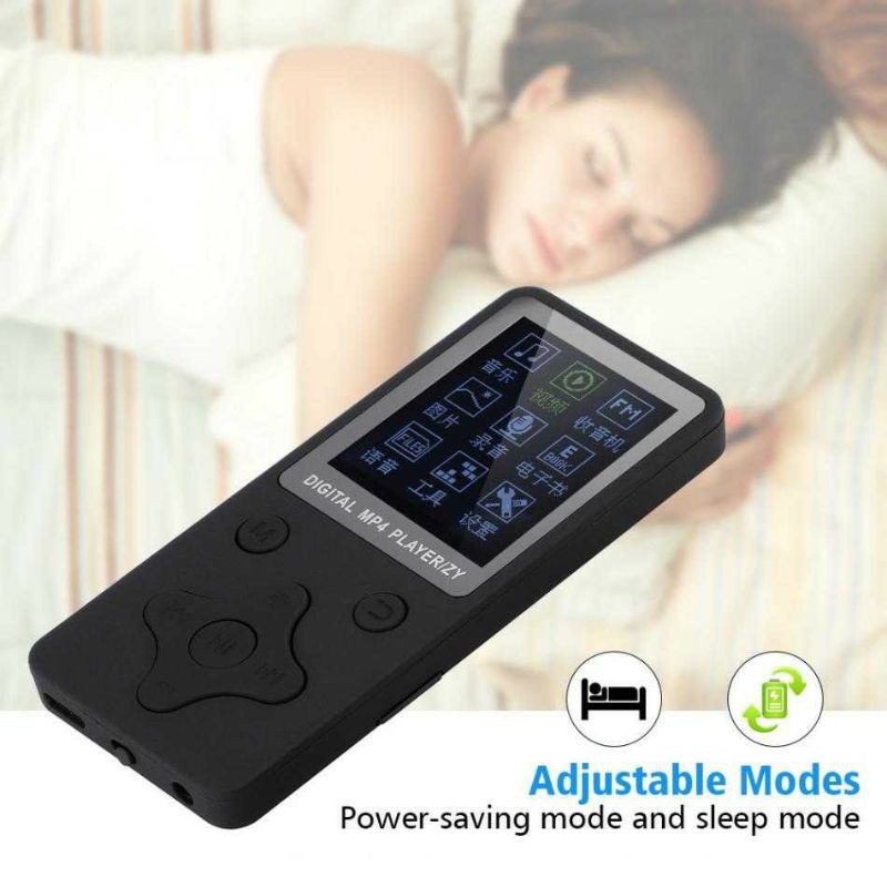 Grab Medan MP4 Player Mini Mp3 Portable Music Player TF Card Slot  T1 Merk ZYZY BLACK