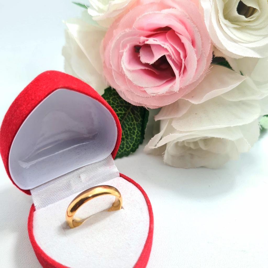 Cincin Emas Muda Ring Polos 3 Gram