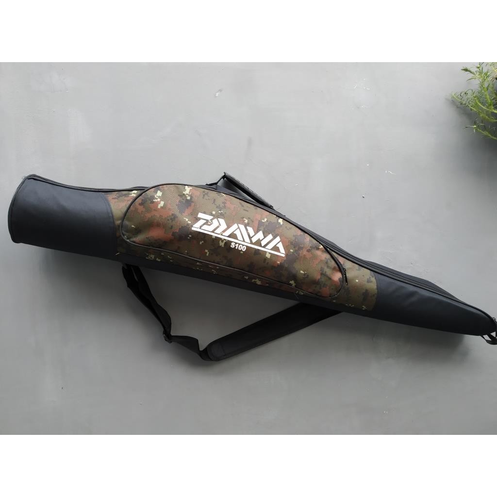 Tas  joran pancing 100cm jumbo 3-4 joran armi gelap