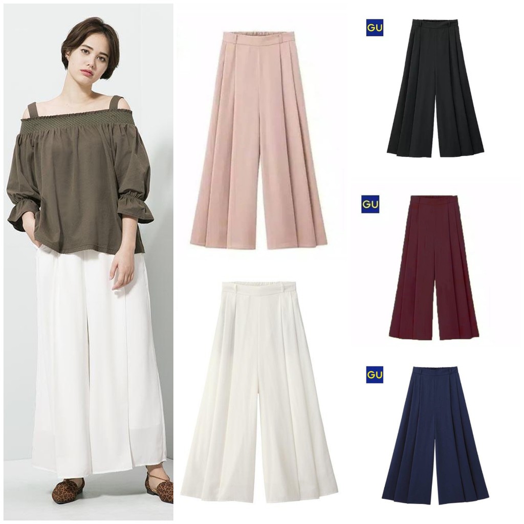 GU Uniqlo Long Kulot Wanita Original