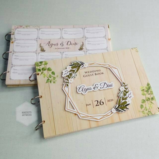 BUKU TAMU PERNIKAHAN  CUSTOM/ GUEST BOOK /  BUKU TAMU CUSTOM POP UP PREMIUM MURAH