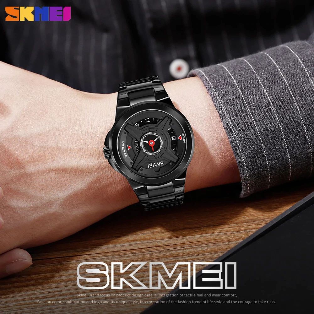 SKMEI 1699 Jam Tangan Pria Analog Tali Stainless WATCHKITE WKOS