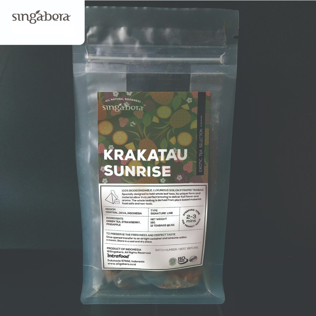 

Singabera Tea & Tisane Krakatau Sunrise – Fruity blend – 12 teabag